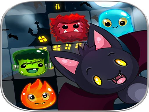 HAPPY Halloween monstres Witch - Match 3 Puzzle Game Image