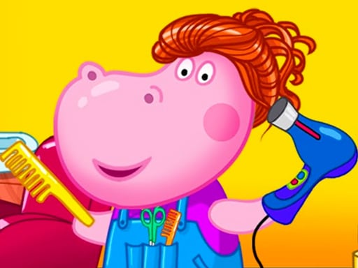 Hippo Hair Salon Game Image