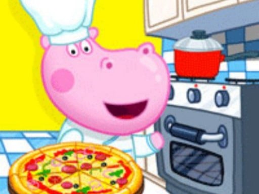 Hippo Pizza Maker Game Image