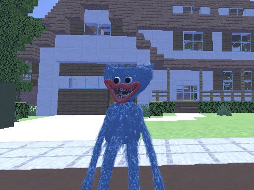 Huggy Wuggy in Minecraft Game Image