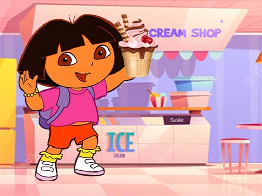 Ice Cream Maker With Dora Game Image