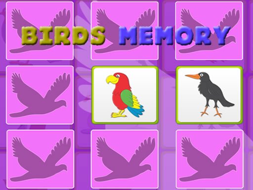 Kids Memory Game  Birds