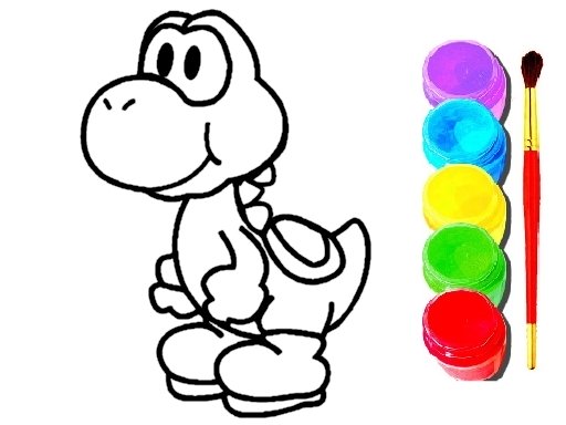 Mario Coloring Book Game Image