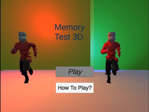 Memory Test 3D Game Image