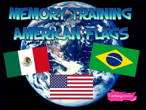 MEMORY TRAINING. AMERICAN FLAGS Game Image