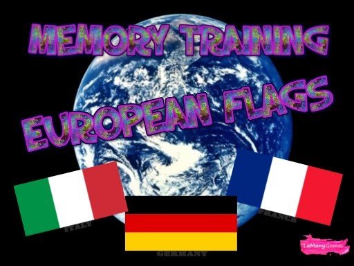 MEMORY TRAINING. EUROPEAN FLAGS Game Image