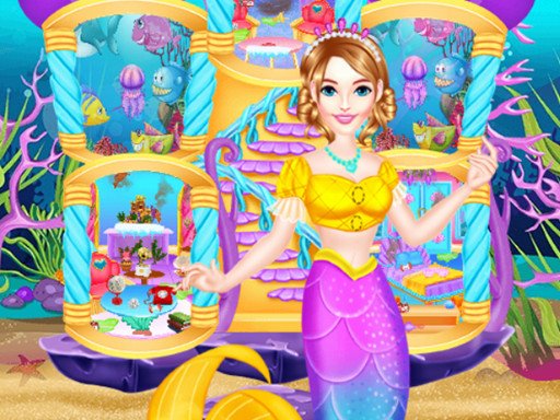 Mermaid House Cleaning And Decorating Game Image