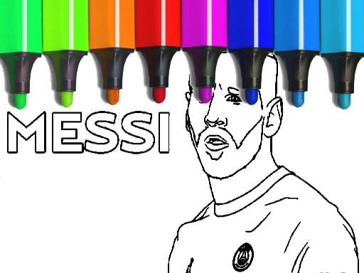 Messi Coloring Pages Game Image