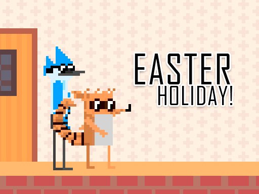 Mordecai and Rigby Easter Holiday Game Image
