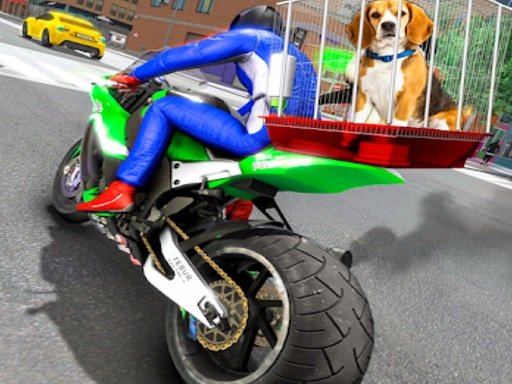 Motorcycle Pet Delivery Game Image