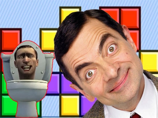 Mr Bean & Skibidi Tetris Game Image