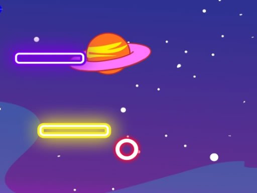 Neon Space Jump Game Image