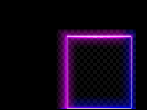 Neon square Rush Game Image