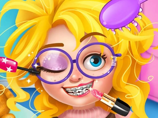 Nerdy Girl Makeup Salon Game Image