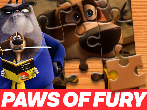 Paws of Fury The Legend of Hank Jigsaw Puzzle Game Image
