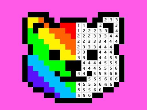 Pixel Art  Color by Numbers