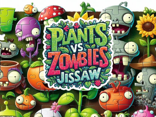 Plants vs Zombies Jigsaw Game Image