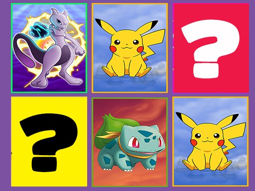 Pokemons matching games - Online & free