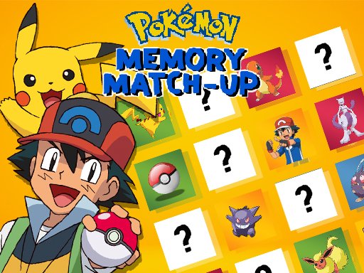Pokemon Memory Match Up Game Image