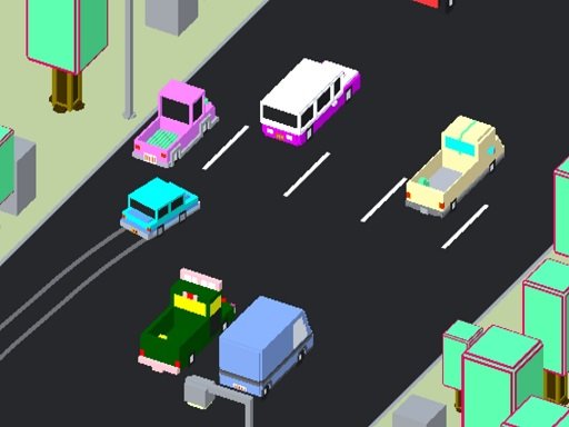 Polygon Highway Drive Game Image