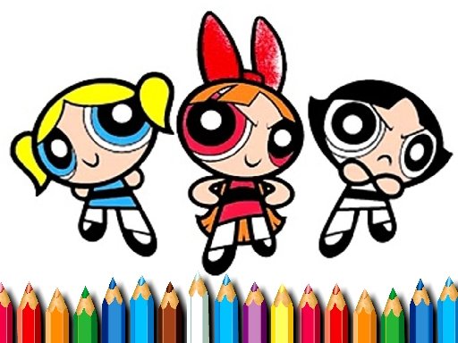 Powerpuff Girls Coloring Game Image