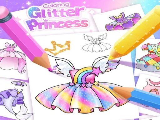 Princess Coloring Glitter For Girl Game Image