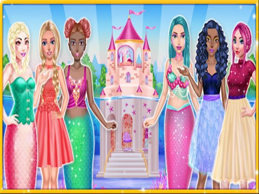 Princess  Mermaid Doll House Decorating