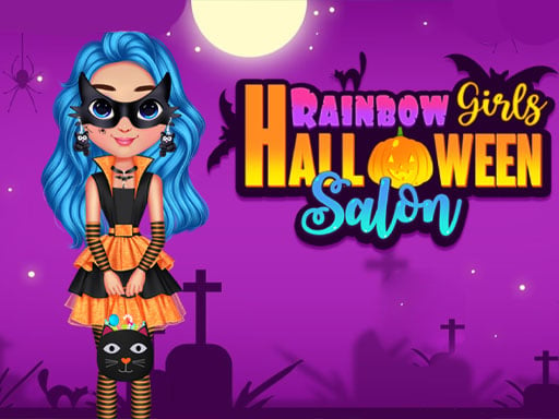 Rainbow Girls Hallowen Salon Game Image
