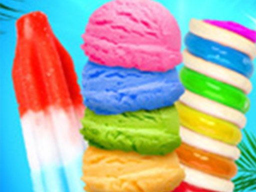 Rainbow Ice Cream And Popsicles  Icy Dessert Make