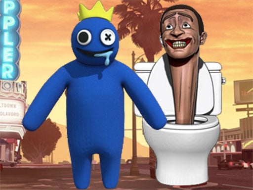 Rainbow Monster VS Skibidi Toilet Game Image