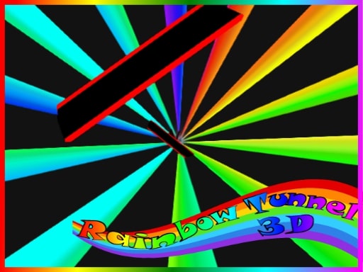 Rainbow Tunnel 3D Game Image