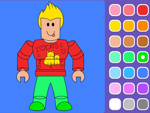 Roblox Coloring Game Game Image