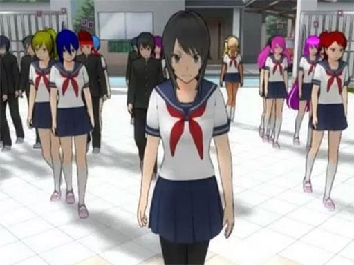 Sakura School Girl Yandere Simulator Game Image