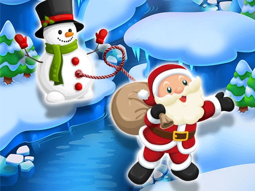 Santa SnowMan Jump Game Image