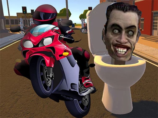 Skibidi Toilet Moto Bike Racing Game Image