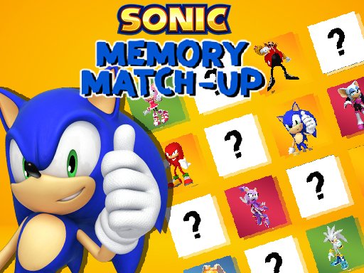 Sonic Memory Match Up