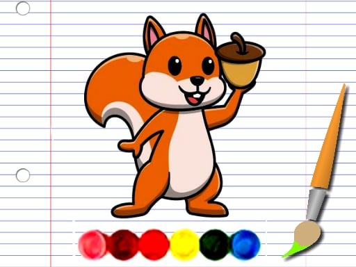 Squirrel Coloring Adventure Game Image