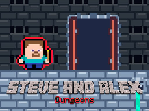 Steve and Alex Dungeons Game Image