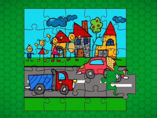 Stick Family Fun Time Jigsaw Game Image
