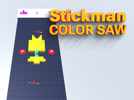 Stickman Color Saw  Game Image