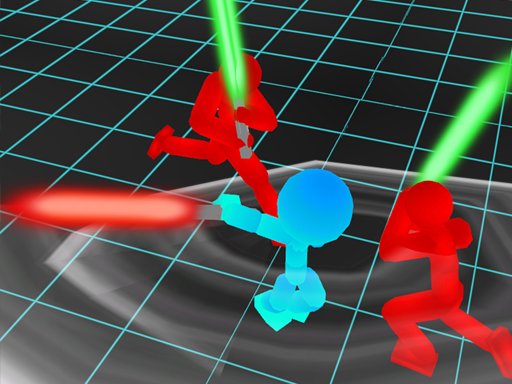 Play Stickman Neon Warriors Sword Fighting