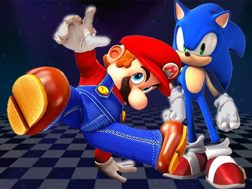 Super Mario & Sonic FNF Dance Game Image