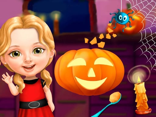 Sweet Baby Girl Halloween Game Image