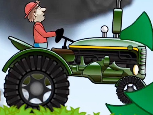 Tractor Driving Hill Climb 2D Game Image