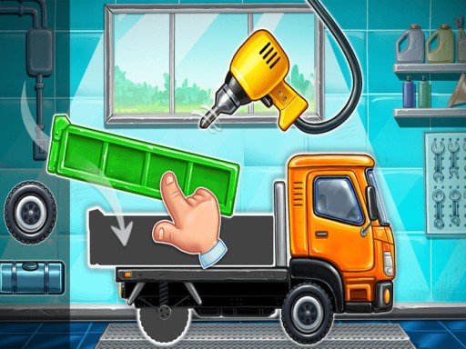 Truck-Factory-For-Kids-Game Game Image