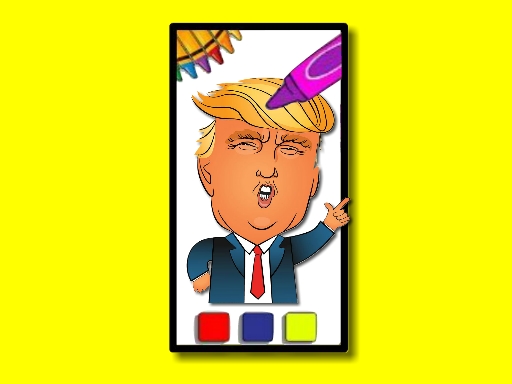 Trump Coloring Time Game Image