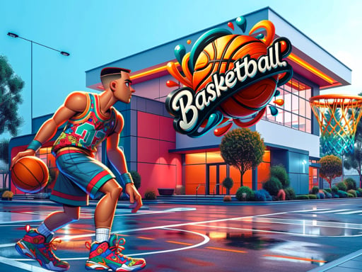 Ultimate Hoops Showdown: Basketball Arena Game Image