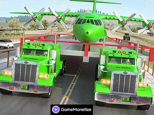 Us army car transport truck Game Image