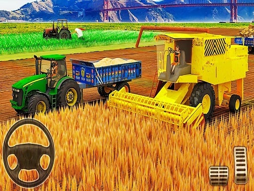 US Modern Tractor Farming Game 3D 2022 Game Image