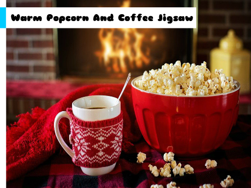 Warm Popcorn And Coffee Jigsaw Game Image
